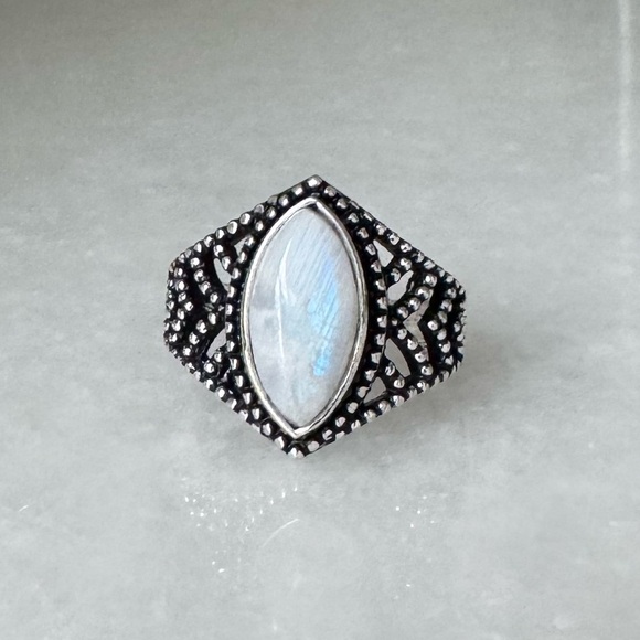Sundance Jewelry - NWOT Sundance Rainbow Reign Ring, Rainbow Moonstone, Sterling Silver